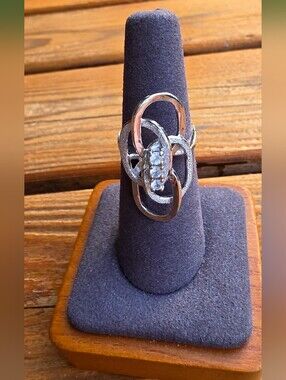 Uncas Vintage Sterling Ring, Sz 7